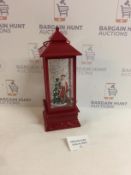 The Christmas Workshop Christmas Lantern, Red, 27.5cm High Wide x 10.5cm Deep