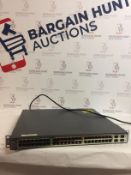 Cisco 3750G Series 48 Port PoE Switch (without power cable, used own to test) RRP £249.99