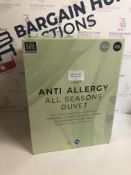 Anti Allergy 13.5 Tog All Season Duvet, Super King