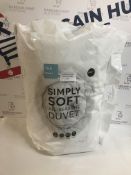 Simply Soft 13.5 Tog All Seasons Duvet, Double