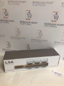LSA International Paddle Tealight Holder Set & Oak Paddle (missing one tealight holder)