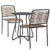 Lois Bistro Table and 2 Chairs Set