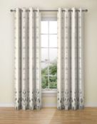 Decorated Palm Eyelet Curtains RRP £99
