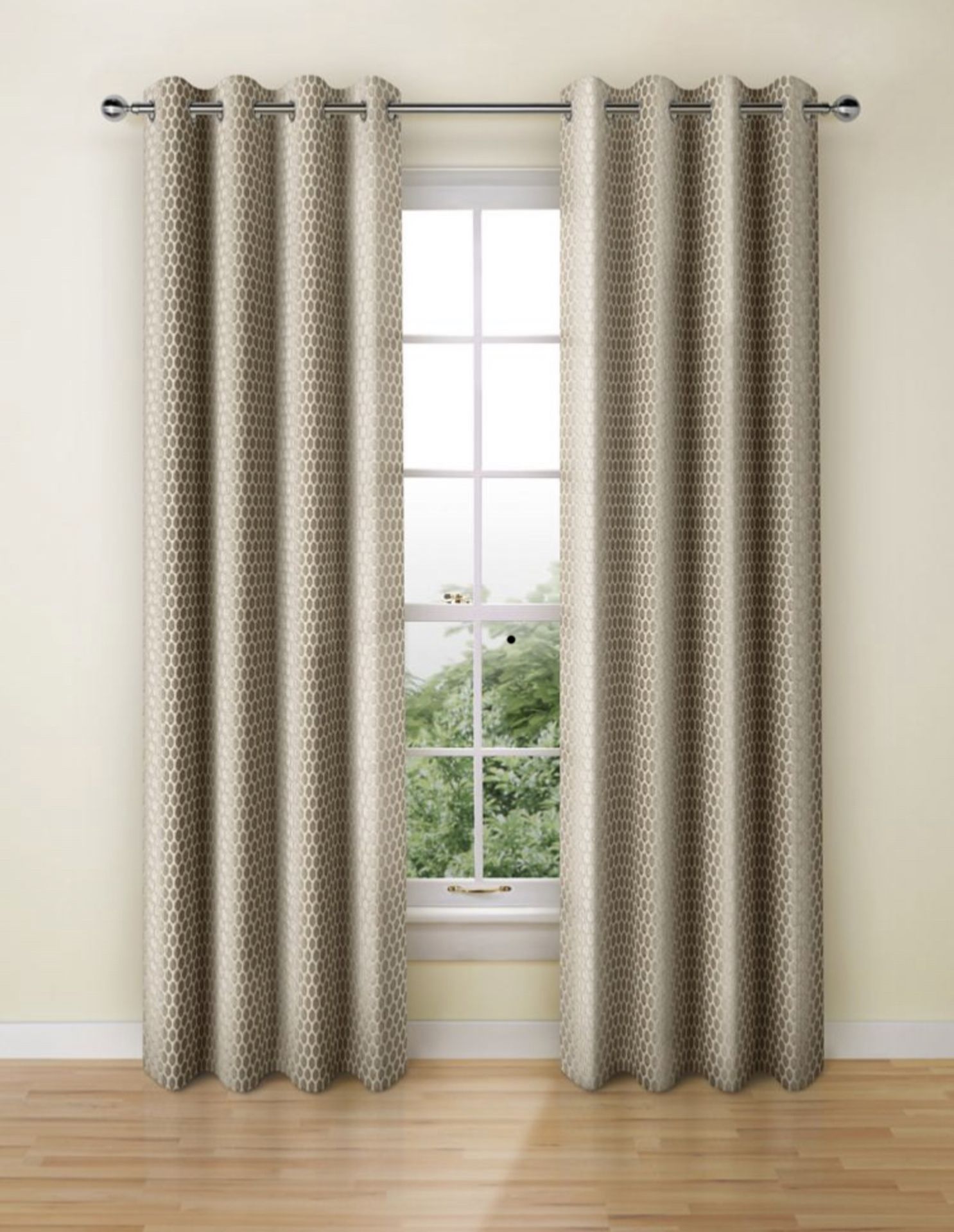 Cut Velvet Eyelet Curtains, RRP £209