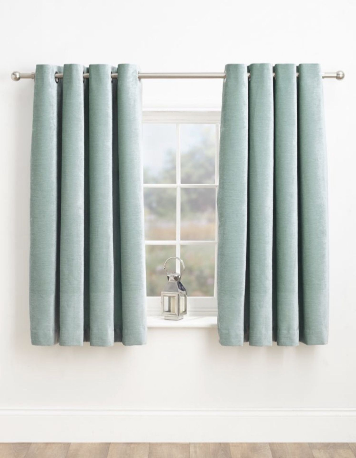 Luxurious Lined Chenille Eyelet Curtains, RRP £109