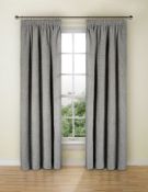 Lined Spot Chennille Pencil Pleat Curtains, RRP £119