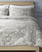 Soft & Breathable Casual Floral Jacquard Bedding Set, King Size