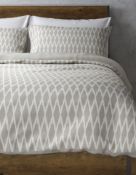 Soft & Breathable 100% Cotton Diamond Jacquard Bedding Set, Single