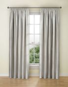 Blackout Lined Textured Faux Silk Pencil Pleat Curtains