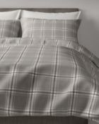 Vintage Check Brushed Cotton Bedding Set, King Size