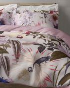 Pure Cotton Sateen Amelie Exotic Digital Printed Bedding Set, Double