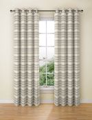 Lined Geometric Chenille Curtains RRP £159