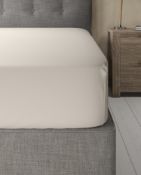 Pure Egyptian Cotton 230 Thread Count Extra Deep Fitted Sheet with StayNEW, Double