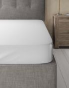 Pure Egyptian Cotton 230 Thread Count Fitted Sheet with StayNEW White, King Size