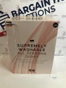 Supremely Washable All Seasons 13.5 Tog Duvet, Single