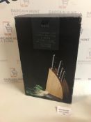 Chef's Edit Triple Riveted 5 Piece Knife Block Set Complete with Knives