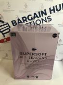 Supersoft All Seasons 13.5 Tog Duvet, King Size