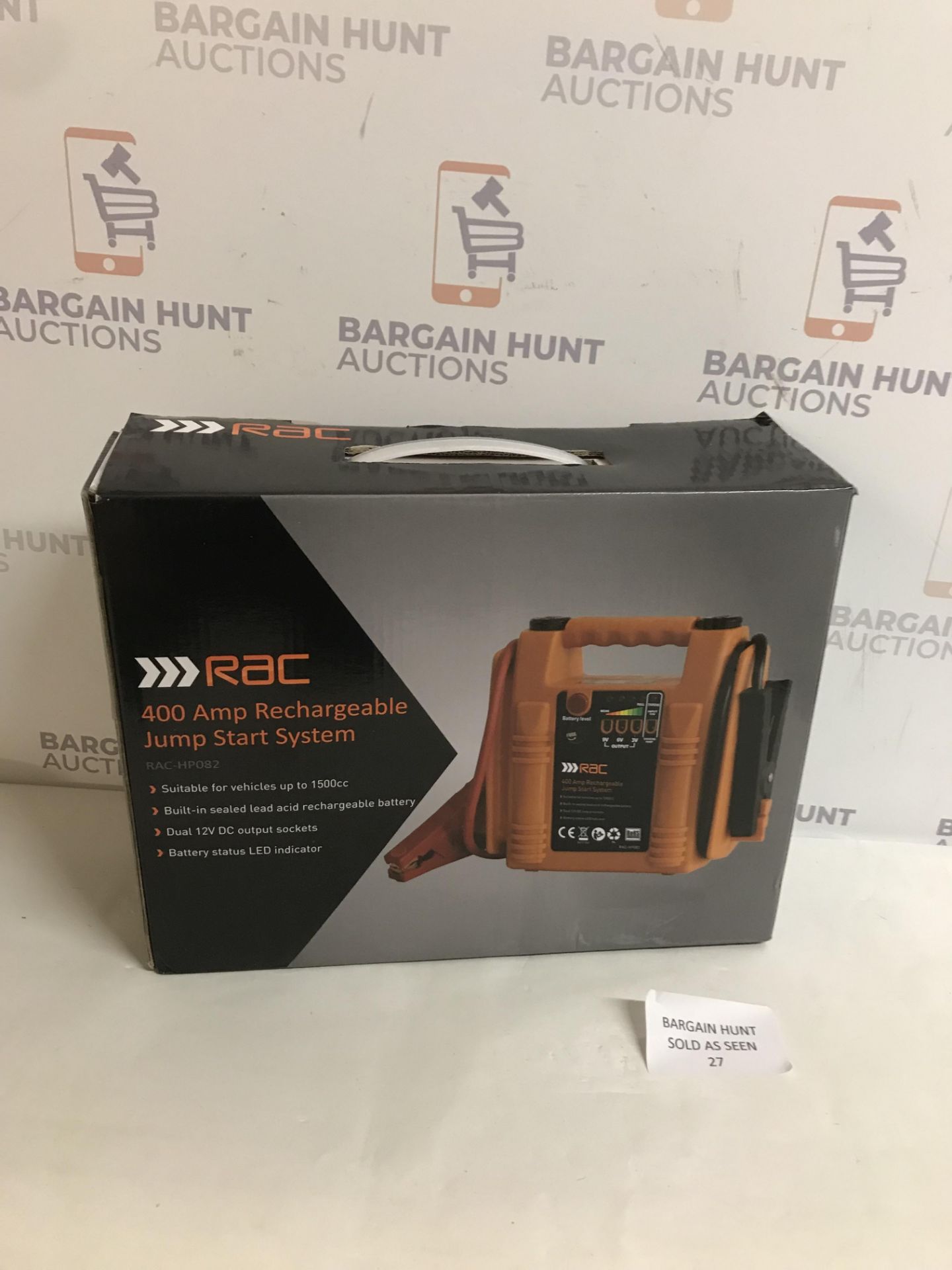 RAC 400 Amp Rechargeable Jump Start System