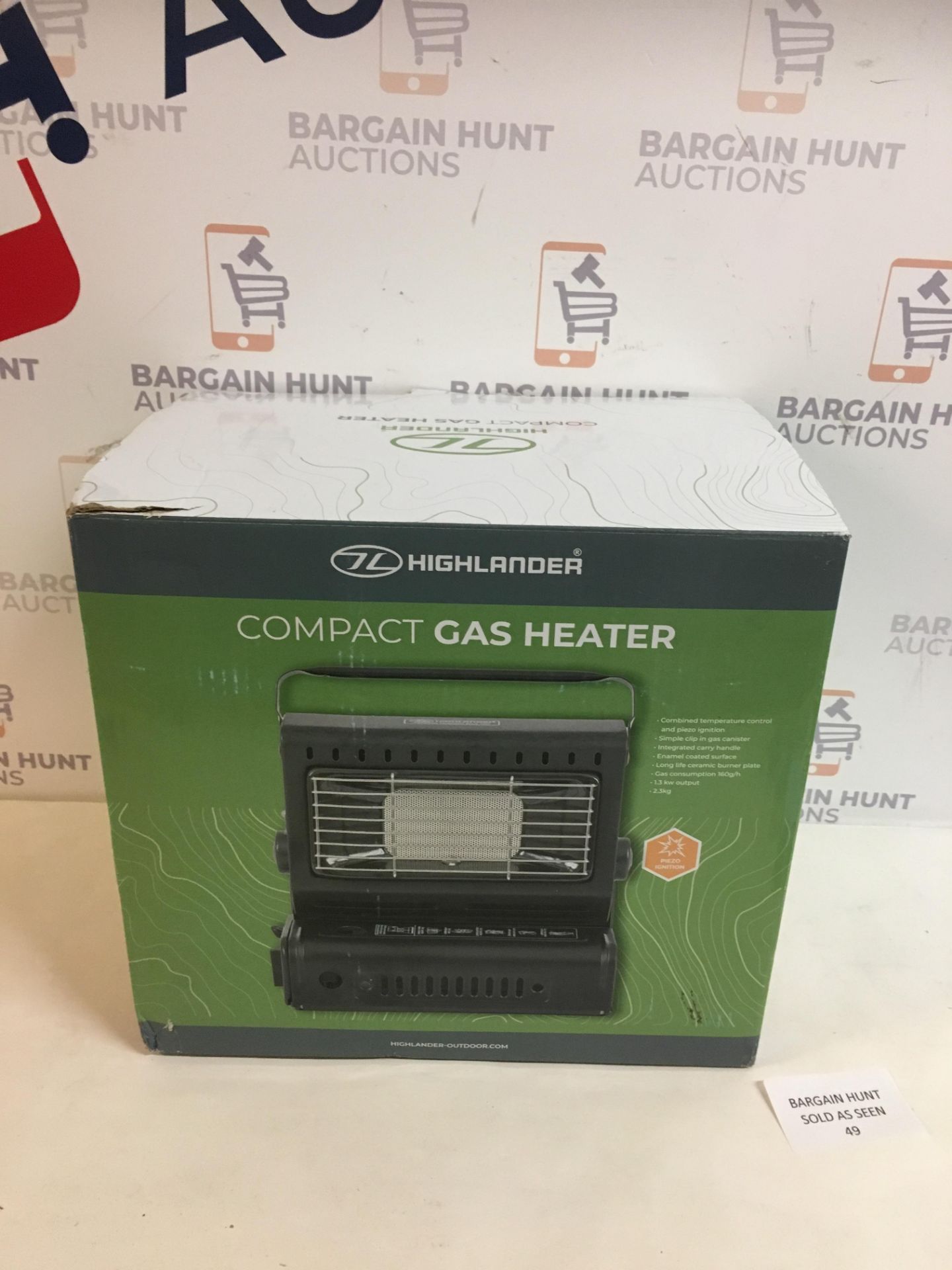 Highlander Portable Compact Lightweight Gas Heater