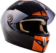 SOXON ST-666 Deluxe Night · Full-Face Motorcycle Urban Sport Moto-Helmet, XL