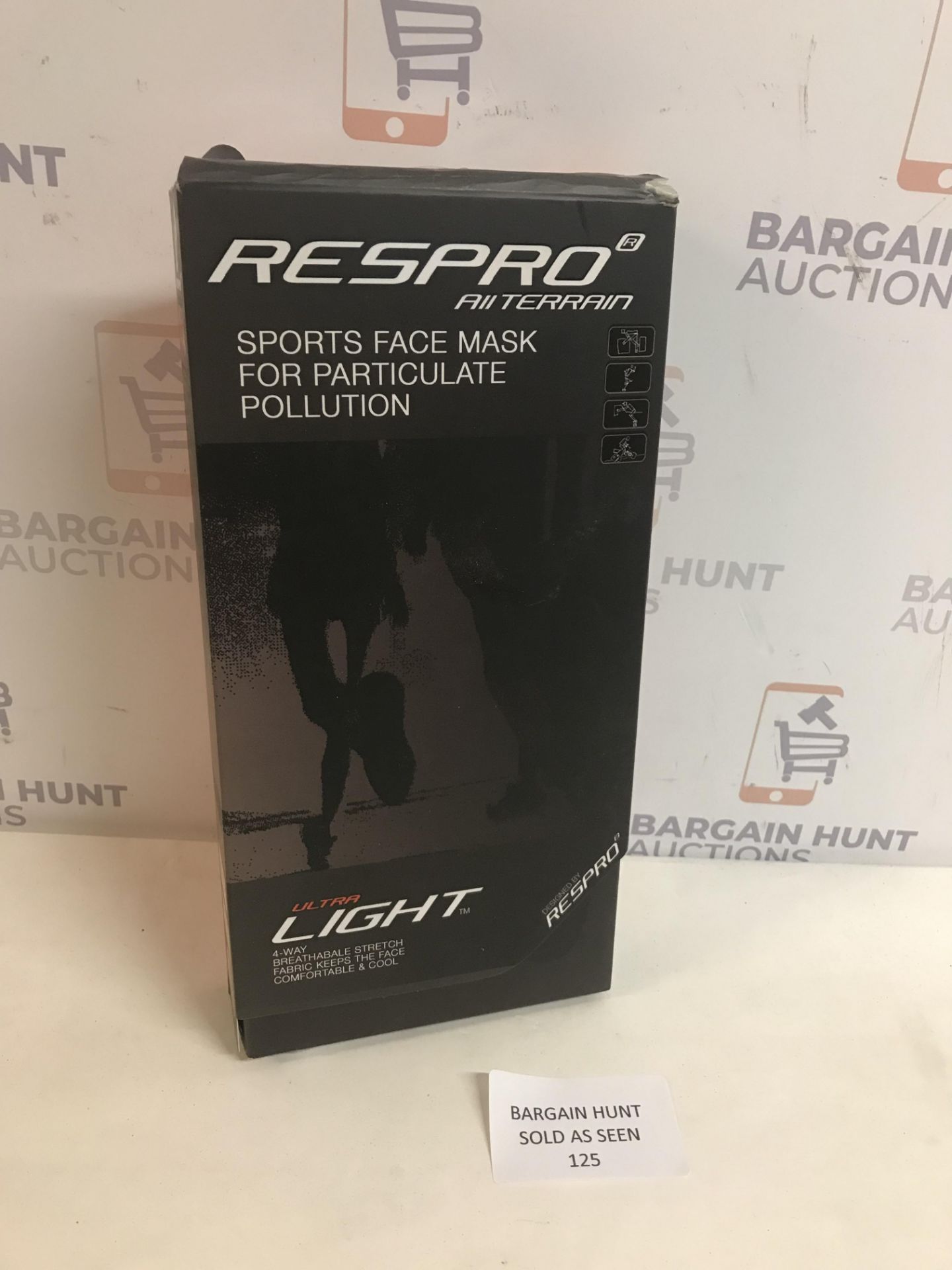 Respro Ultralight Sports Mask Black