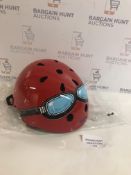 Kiddimoto Red Goggle Helmet