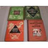 4 FRENCH NESTLE TEA CARD ALBUMS,