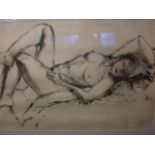 HAND FINISHED ORIGINAL LITHOGRAPH OF NUDE LADY BY M DEGRID HAYWARD? (SEE PICTURE FOR SIGNATURE)