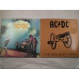 2 X AC/DC ALBUMS 'FOR THOSE ABOUT TO ROCK' AND 'LET THERE BE ROCK'