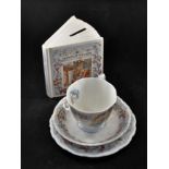 ROYAL DOULTON BRAMLEY HEDGE "WINTER" FOUR SEASONS COLLECTION OF CUP, SAUCER,