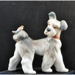 LLADRO FIGURINE "UNEXPECTED VISIT", DOG AND BIRD FIGURINE (6829),