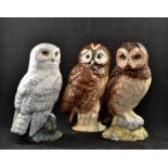 ROYAL DOULTON WHYTE & MACKAY SERIES OF SCOTTISH OWL CERAMICS - SHORT EARED OWL,