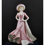 COALPORT FIGURINE "GOOD LUCK" SENTIMENTS SERIES 19CM