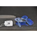 SWAROVSKI CRYSTAL BLUE SIAMESE FIGHTING FISH (236718),