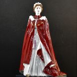 ROYAL WORCESTER 80TH BIRTHDAY FIGURINE QUEEN ELIZABETH 11,