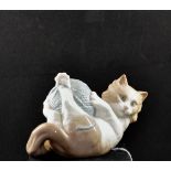 NAO CAT WITH BALL OF WOOL FIGURINE,