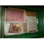 BOX OF VINTAGE RAILWAY EPHEMERA