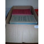 BOX OF RAILWAY TIMETABLES