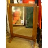 WOOD FRAMED SWING MIRROR 34 X 46CM