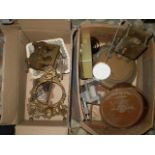 2 BOXES OF CLOCK PARTS