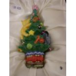 BOXED HALCYON DAYS WINNIE THE POOH CHRISTMAS TREE 12CM PIECE BROKEN OFF BUT IS PRESENT