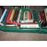 BOX OF BOOKS FROM HOUSE CLEARANCE ( PLASTIC CRATE NOT INCLUDED)