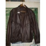 MENS LEATHER JACKET XL