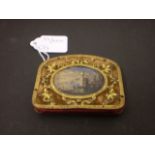 PURSE WITH GILT DETAIL AND OVAL VENITIAN PAINTING GRAND TOUR?