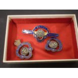 3 BRITISH LEGION BADGES INCLUDING ONE WOMENS INSTITUTE