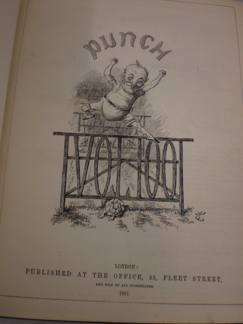 2 PUNCH BOOKS 1882 AND 1891 - Image 2 of 4