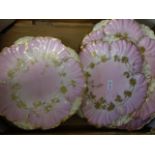 10 LIMOGES PLATES SOME A/F