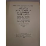 BOOK REFLECTIONS ON THE ART OF THOMAS ROWLANDSON AND GEORGE MORLAND 1929