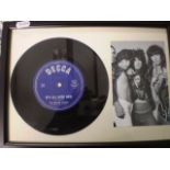 FRAMED ROLLING STONES SINGLE ITS ALL OVER NOW