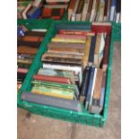 BOX OF BOOKS FROM HOUSE CLEARANCE ( PLASTIC CRATE NOT INCLUDED)